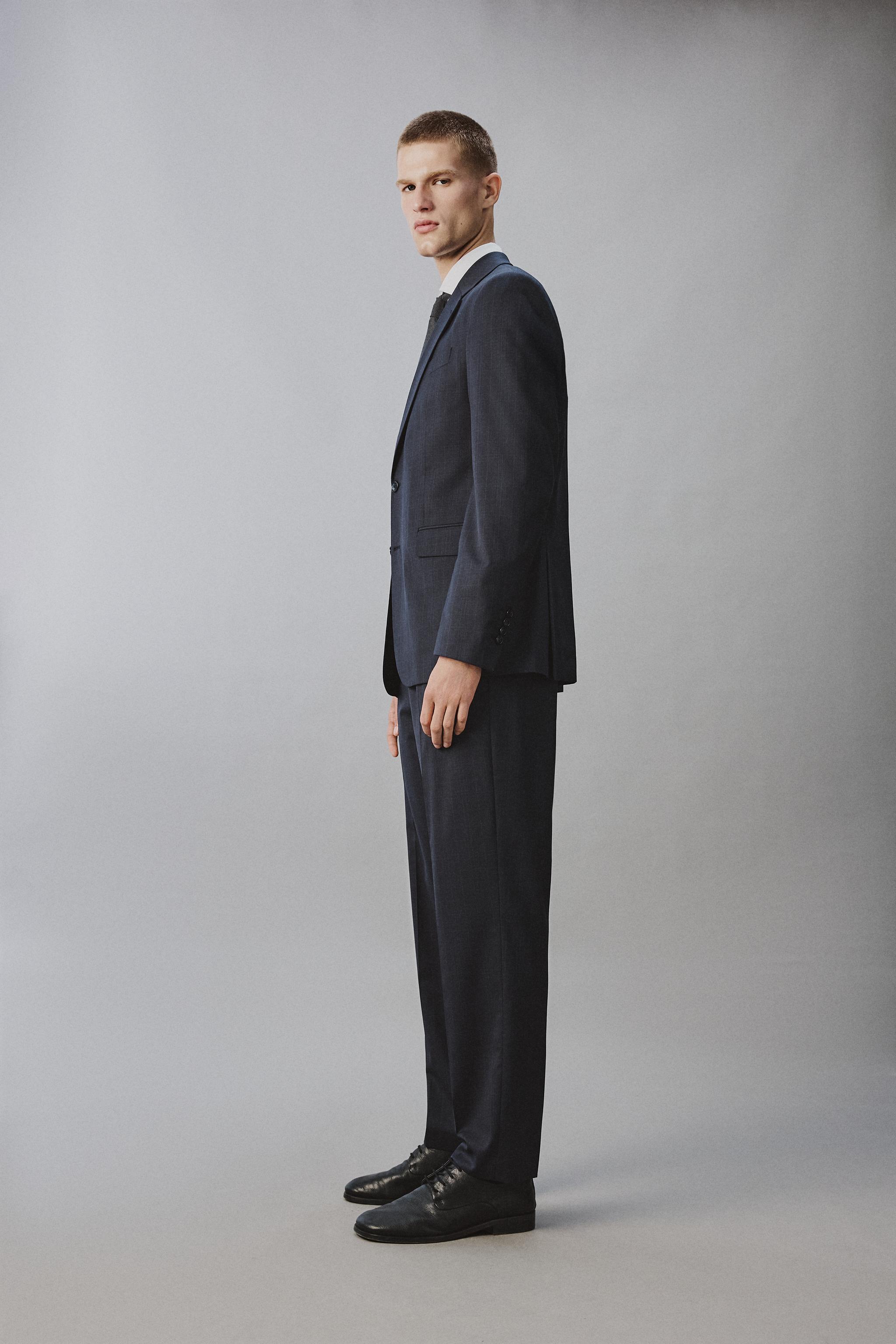 REGULAR FIT PLAID SUIT JACKET